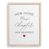 New Home, New Chapter, New Memories