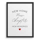 New Home, New Chapter, New Memories