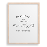 New Home, New Chapter, New Memories