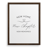 New Home, New Chapter, New Memories